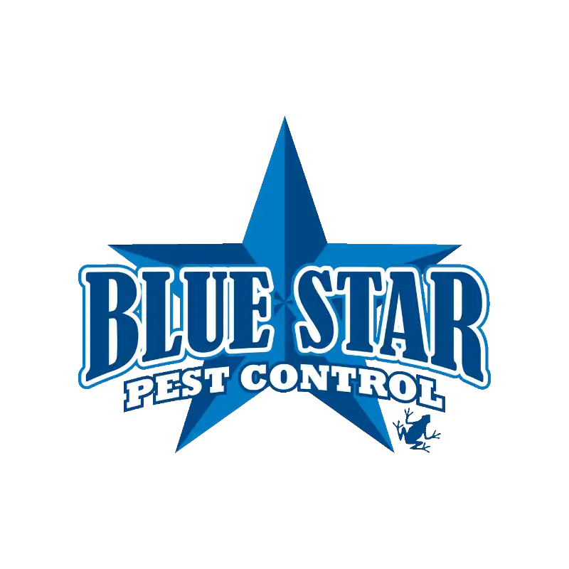 This is the Blue Star Pest Control Logo.